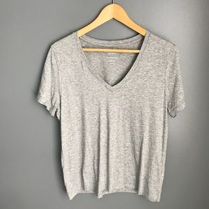 New V-neck Gray T-Shirt